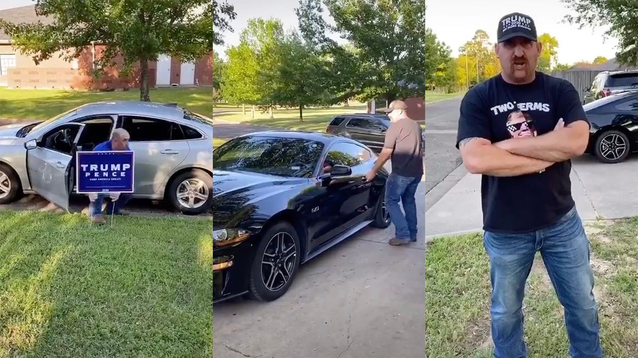 If You Steal a Trump Lawn Sign, This Man Will Hunt You Down