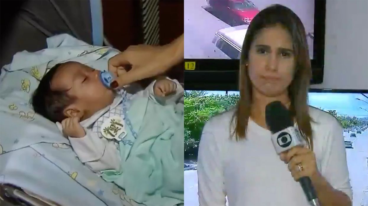 Idiot Reporter Pulls a Binky Out of a Baby's Mouth for an Interview ... with the Baby.