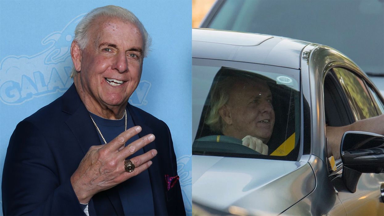 The Mask Nazis Are Coming After WWE's Ric Flair for Not Wearing One While Driving His Car