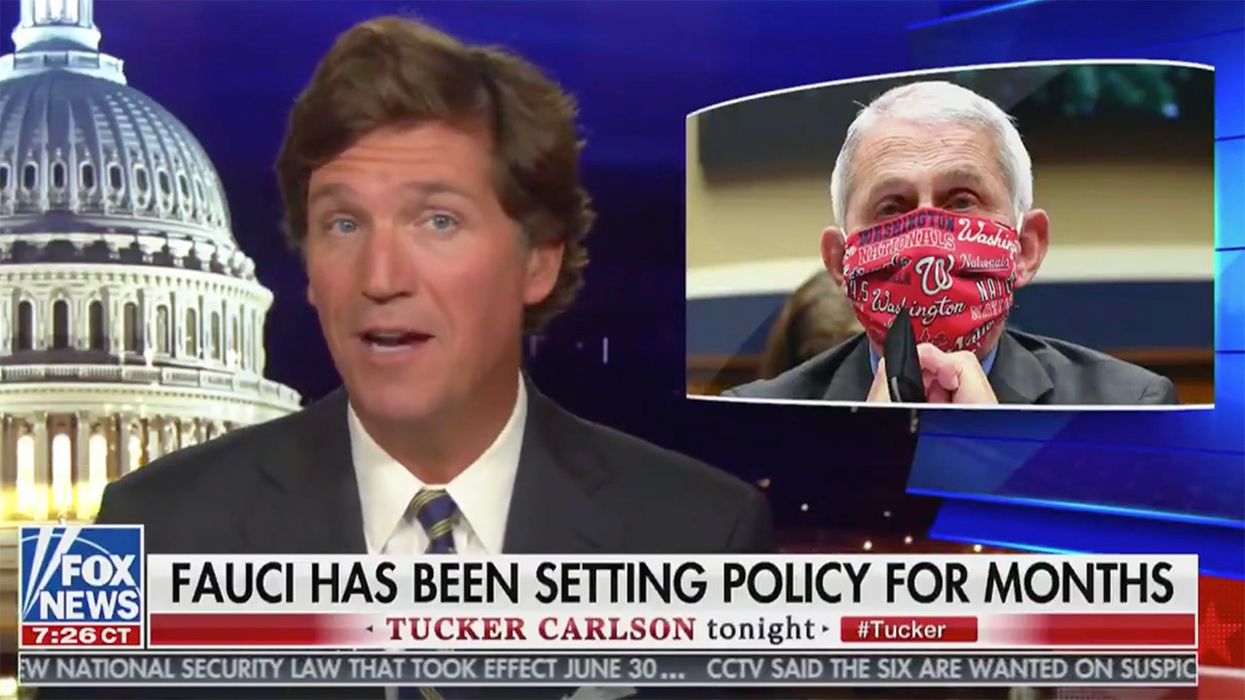 Tucker Carlson Obliterates Fauci for Giving a Social Distancing Pass to Protesters