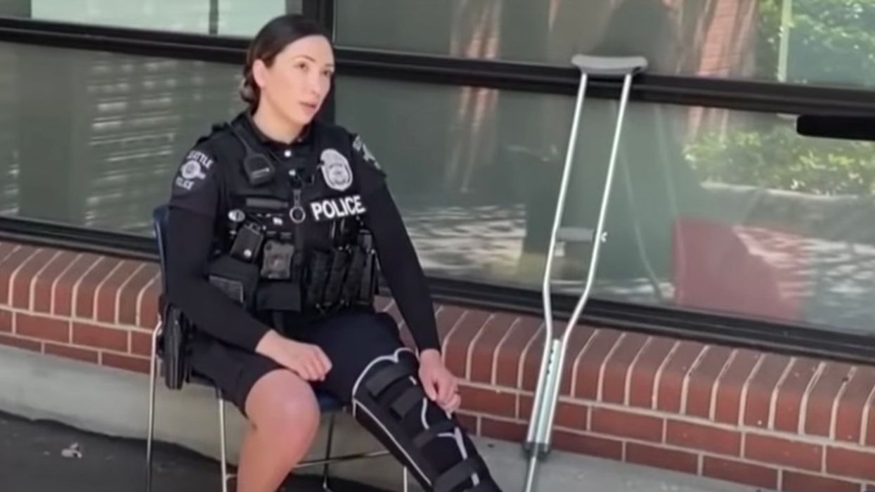 Seattle Police Officer Speaks Out After Being Injured by Liberal Activists
