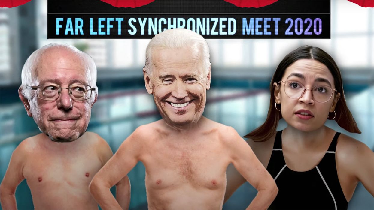 This Trump Video Has Biden 'Swimming' with Bernie and AOC, and I Can't Stop Laughing
