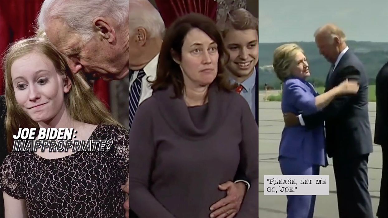 Here's a Montage of Joe Biden Inappropriately Touching Women. And Girls.