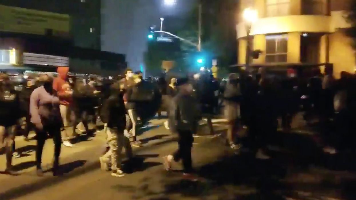 Here are Joe Biden Supporters Chanting 'Death to America' in Oakland