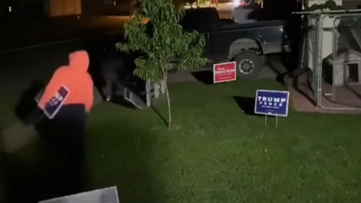 Liberals Stole This Man's Trump Signs, so He OPENED FIRE with Paintballs