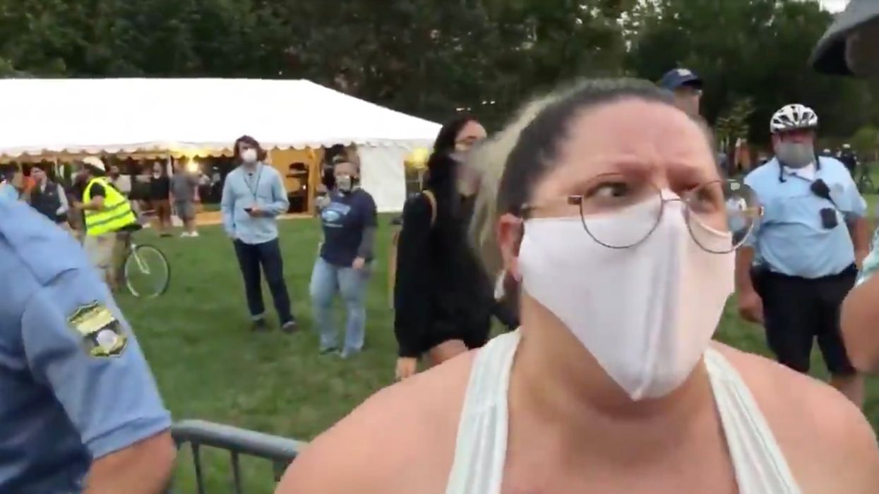 BLM Karen Is Screaming at Cops, and I Have No Idea Why