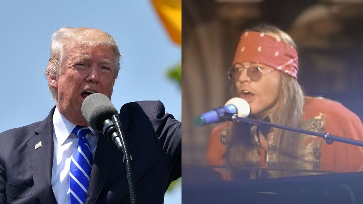 Report: Trump Made His Staff Watch Guns n' Roses' 'November Rain,' Just Because He Thinks It Rocks