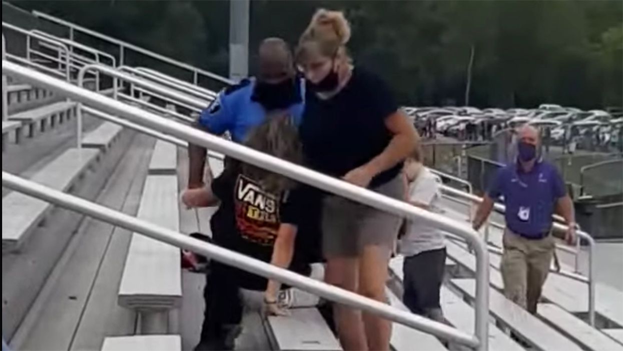 Mom at Son’s Football Game Wasn’t Wearing a Mask. The Police Reaction Is HORRIFYING!