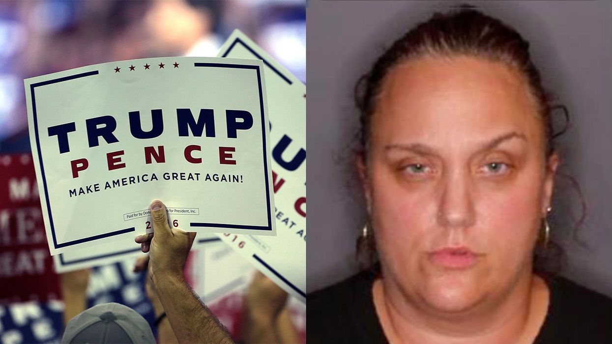 A Crazy Lady Drove Six Children Around to Steal Trump Signs. Then Police Caught Her...