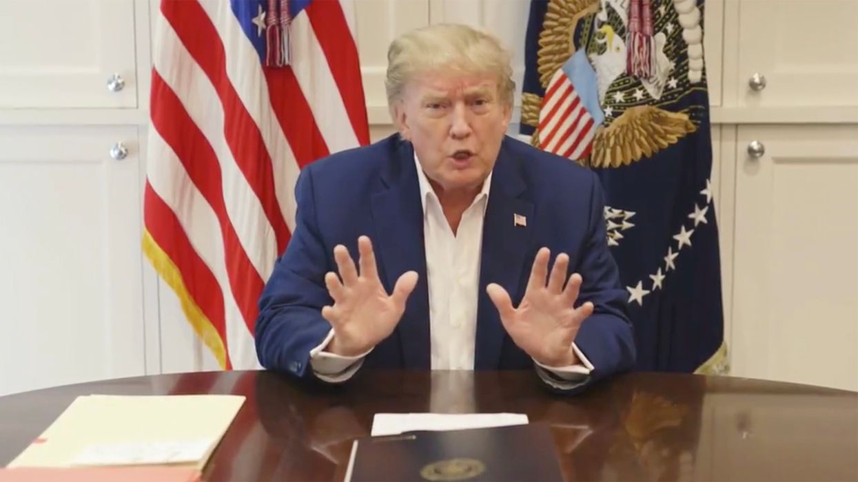 Donald Trump Addressed the American People from Walter Reed: 'We're Going to Beat COVID'