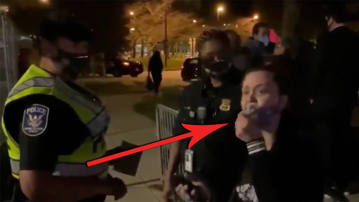 Crazy Liberal Demands Cops ‘Do Something’ About Trump Supporters at Walter Reed. Cops’ reaction is PRICELESS!