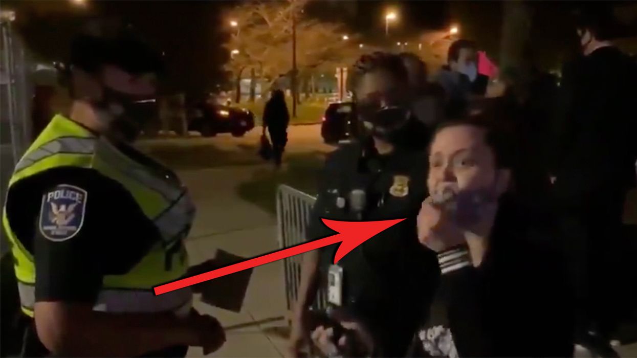 Crazy Liberal Demands Cops ‘Do Something’ About Trump Supporters at Walter Reed. Cops’ reaction is PRICELESS!