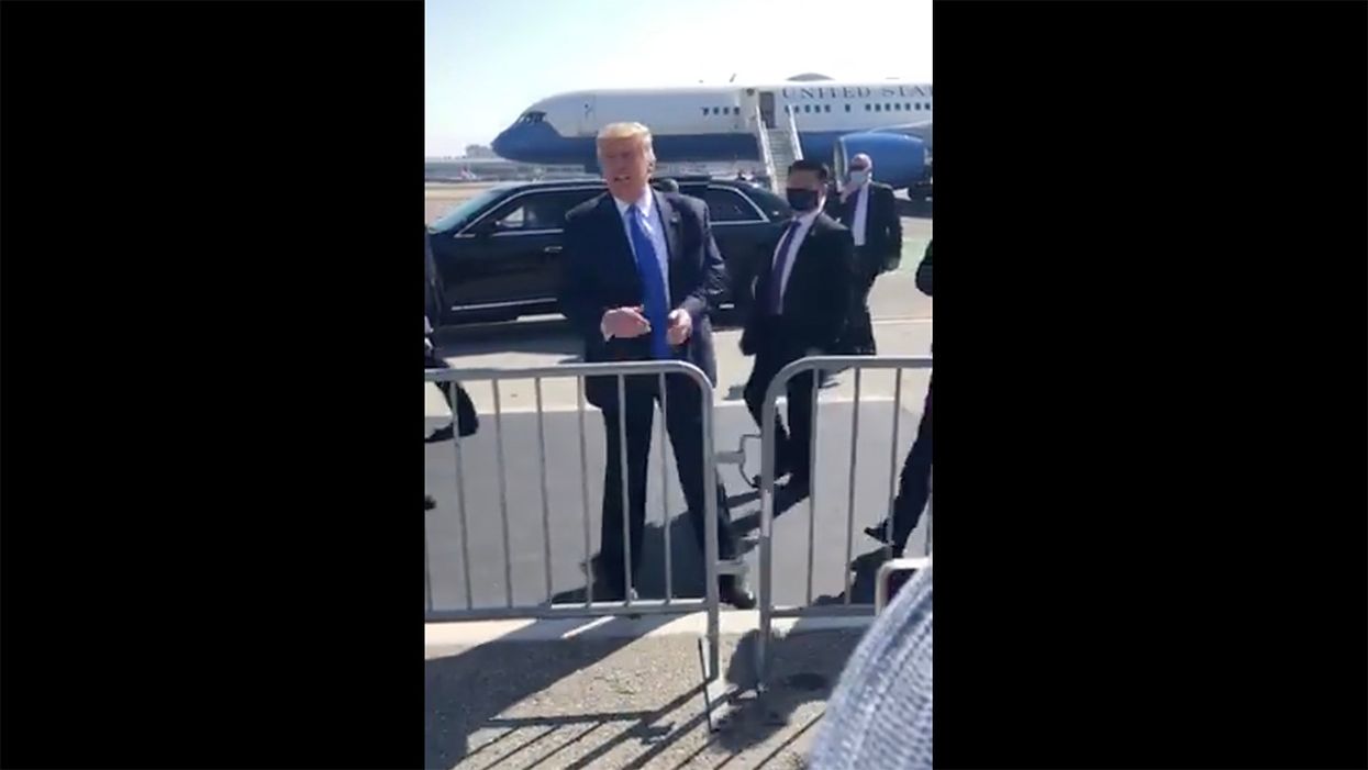 President Trump Is Moved When a Retiring Cop Gives Him a Token of Thanks for Defending the Police