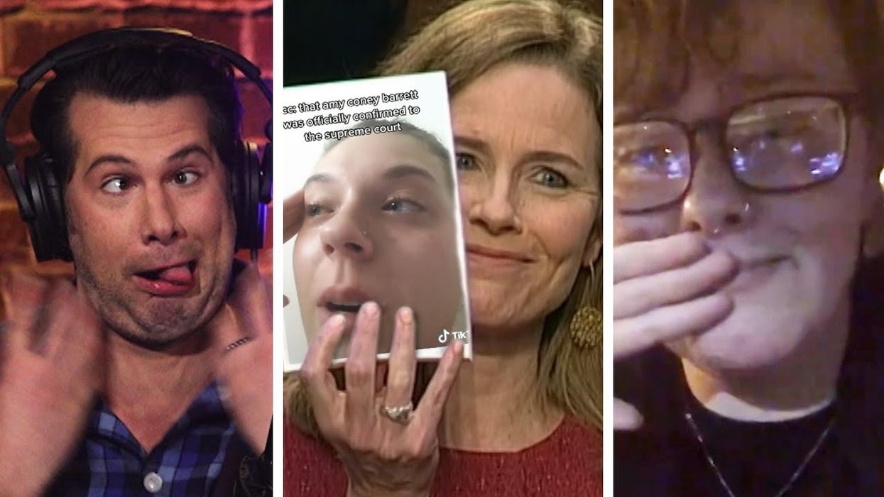 Reaction Reel: Leftists react to  Amy Coney Barrett confirmation