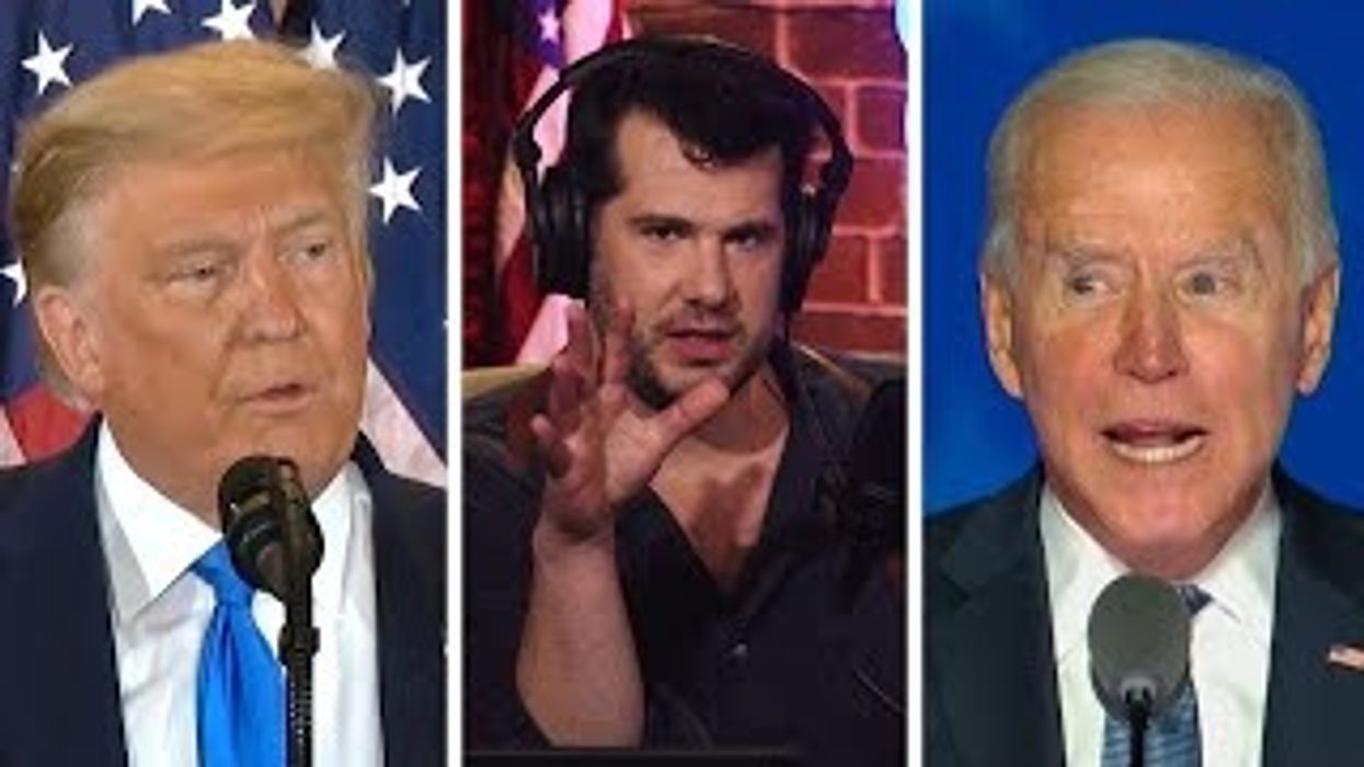 How were Trump and Biden different on election night?