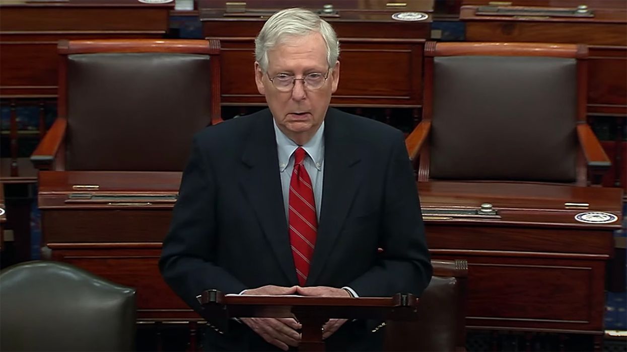 Cocaine Mitch Tells Democrats Where to Stick 'Lecture on Civility' as Trump Challenges Results