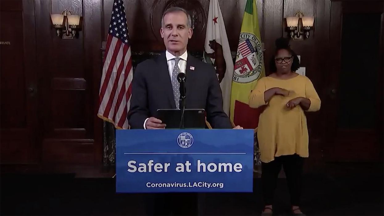 LA Mayor Eric Garcetti ORDERS YOU to Stay Home, Cancel Everything for COVID