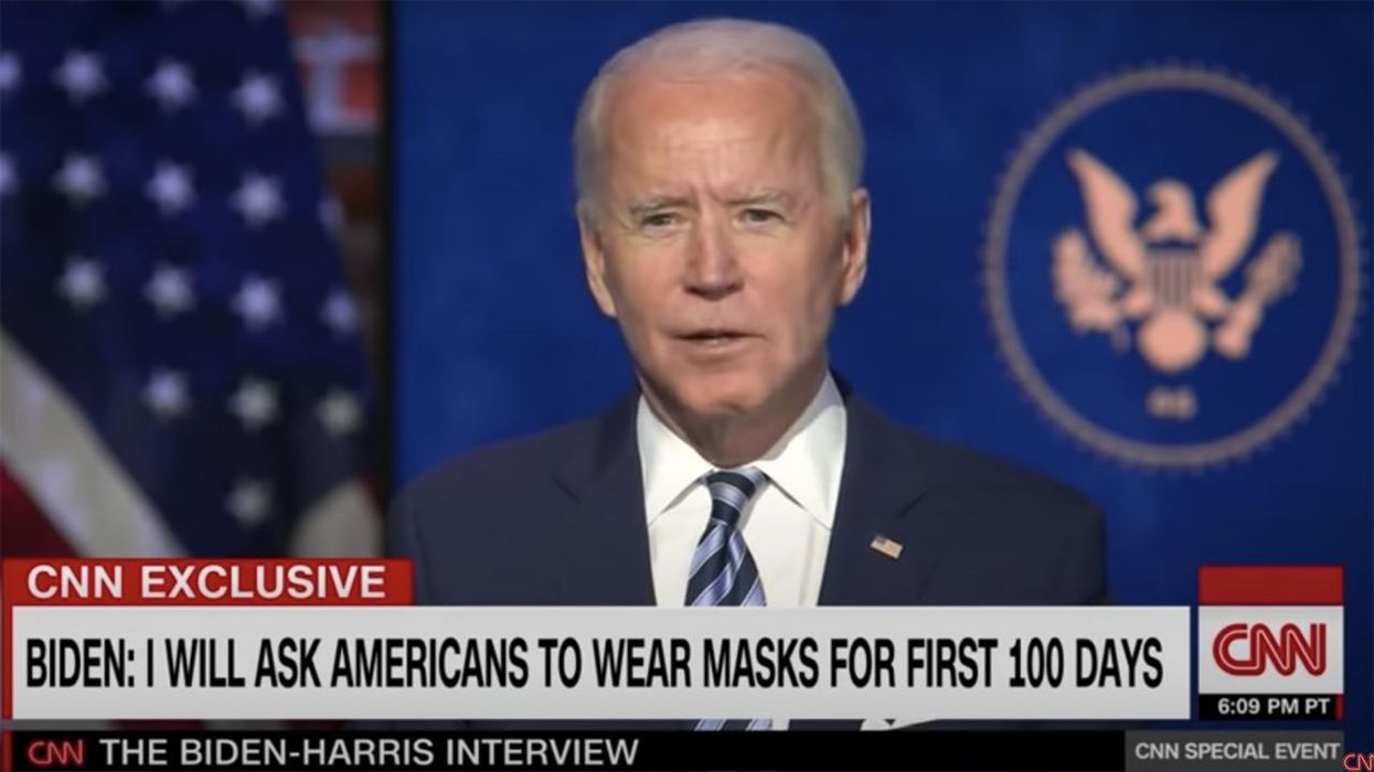 Biden Announces New COVID Scam: Only MASK UP for 100 Days