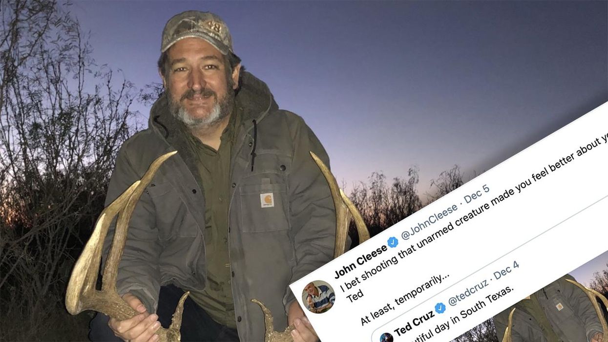 Ted Cruz's Hunting Photo Angers John Cleese, But Cruz's Response Is Perfect