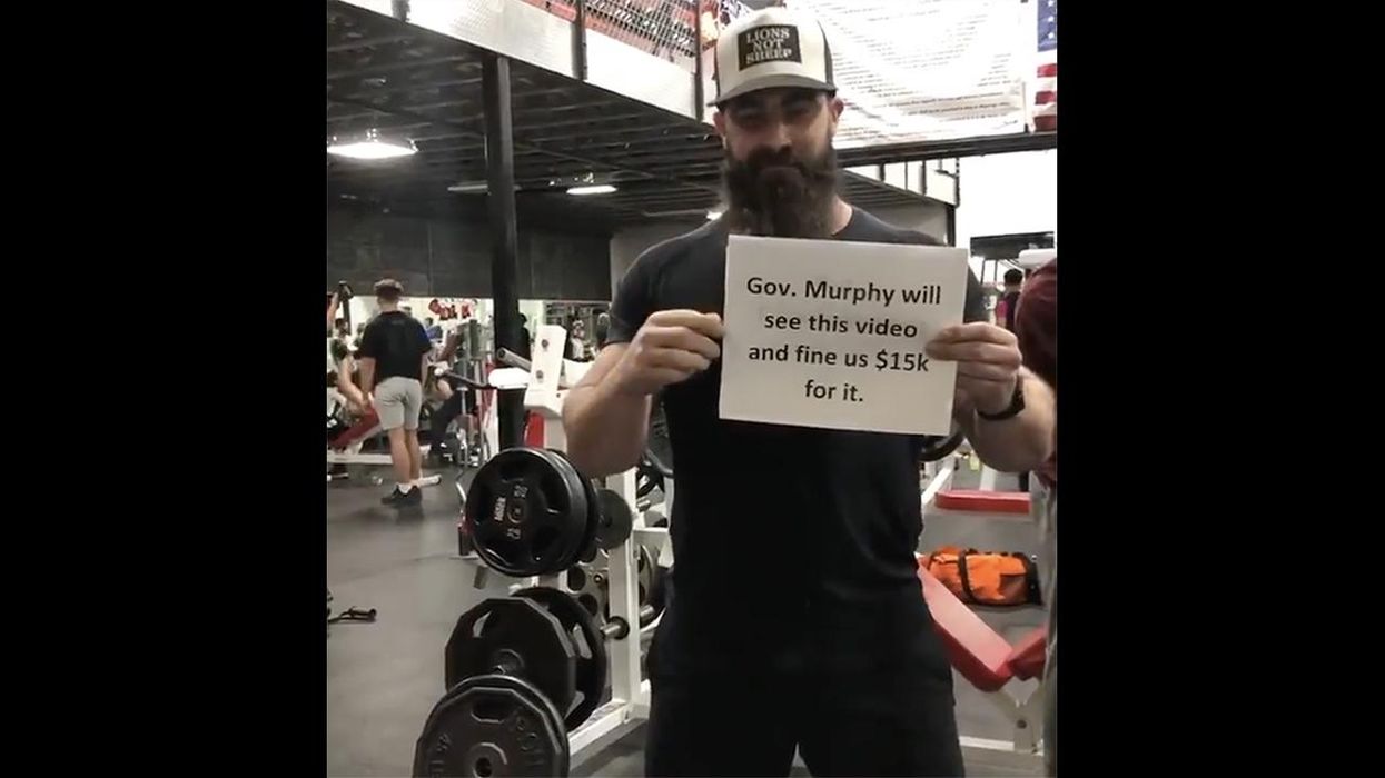 New Jersey Gym Owner Drops Poignant Message Where Gov. Murphy Can Stick His Lockdown