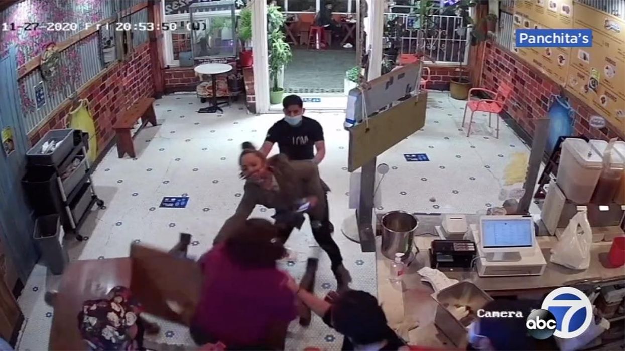 Grandma Sees Grandson Attacked, She Fights Back ... with a Table