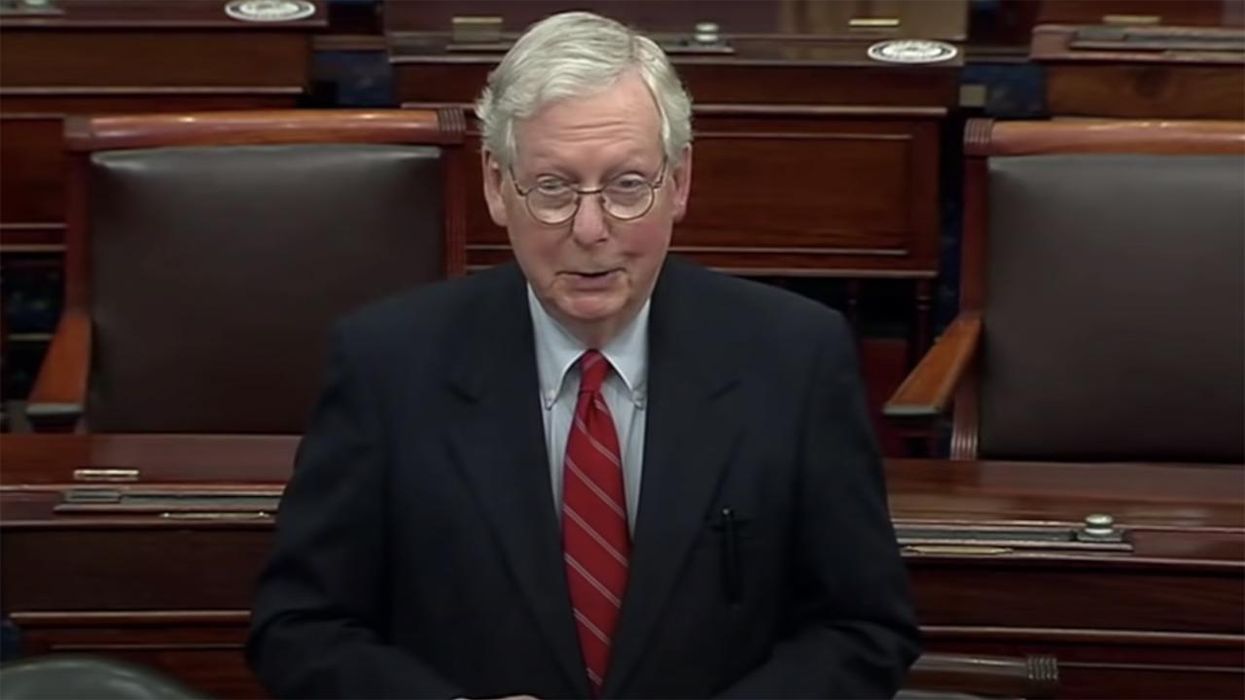 Cocaine Mitch Savages Democrats for Holding Up Relief Bill That's Gonna Pass Anyway