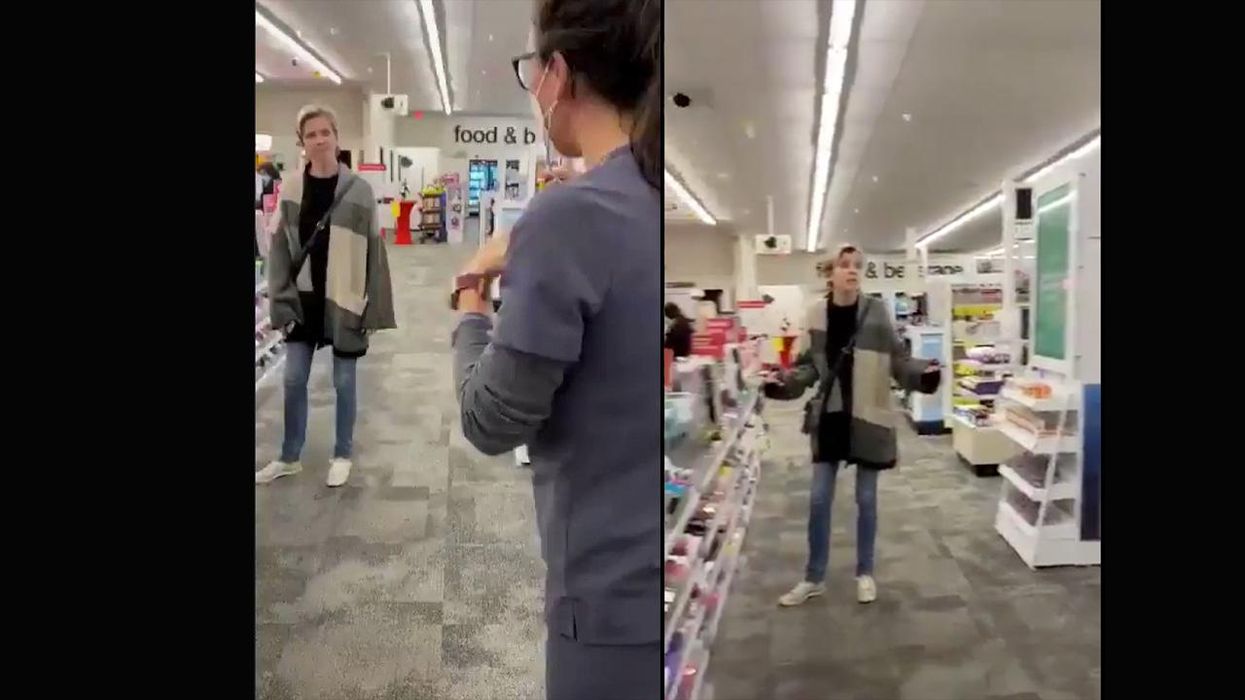 Maskless Woman Confronted by Mask Supporters Declares She's DONE with COVID Restrictions - Facebook Safe