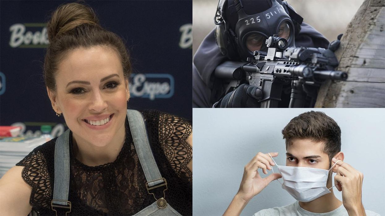 Alyssa Milano Tries Comparing Masks to AR-15s and It's All Sorts of Stupid