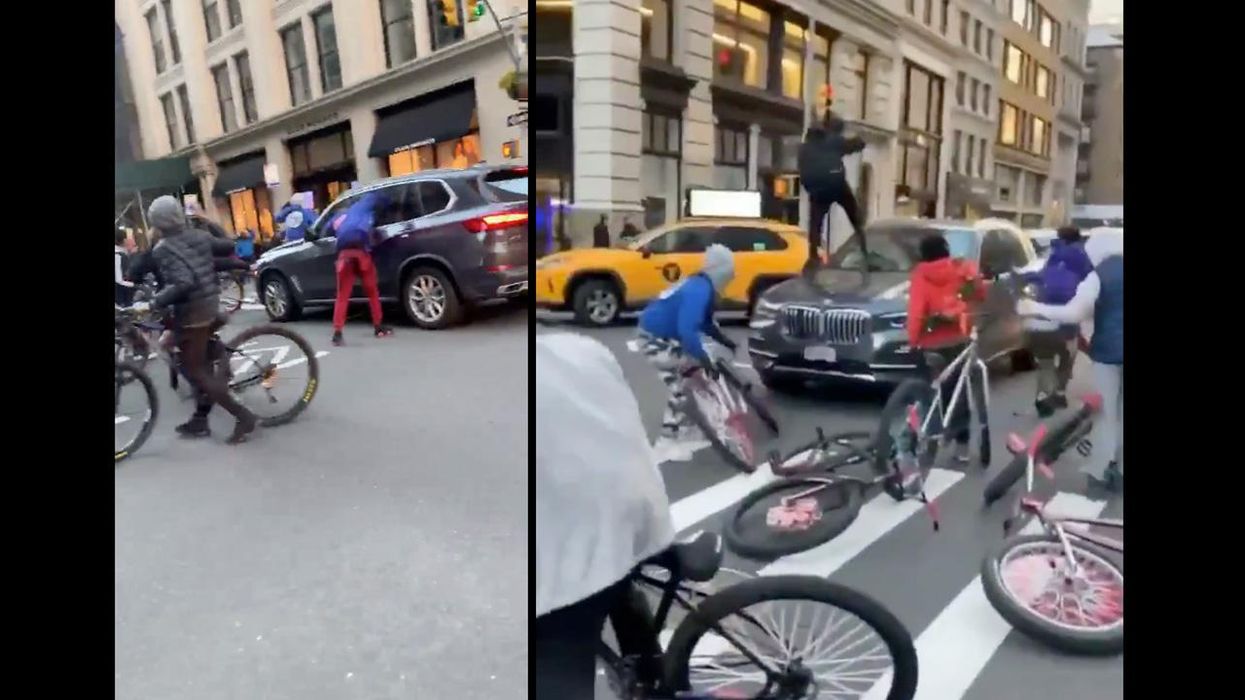 Group of Teens Violently Attack SUV with Older Woman Inside