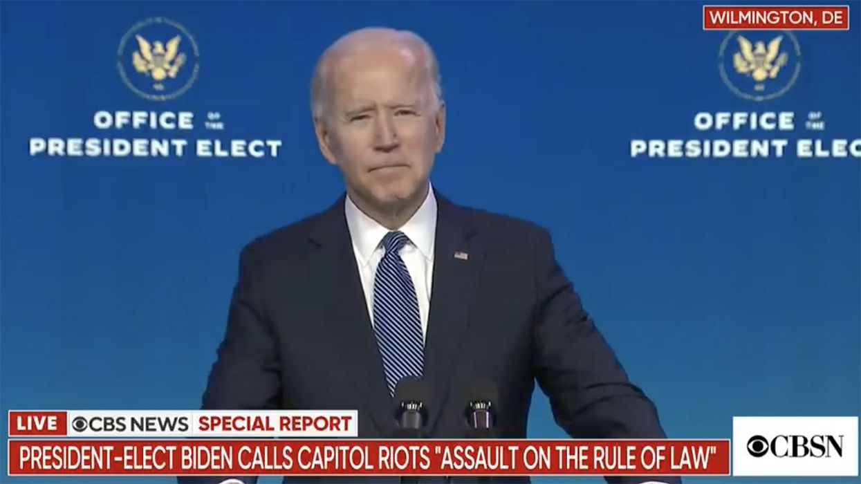 President-Elect Joe Biden: 'If It Were BLM Protesting at the Capitol...'