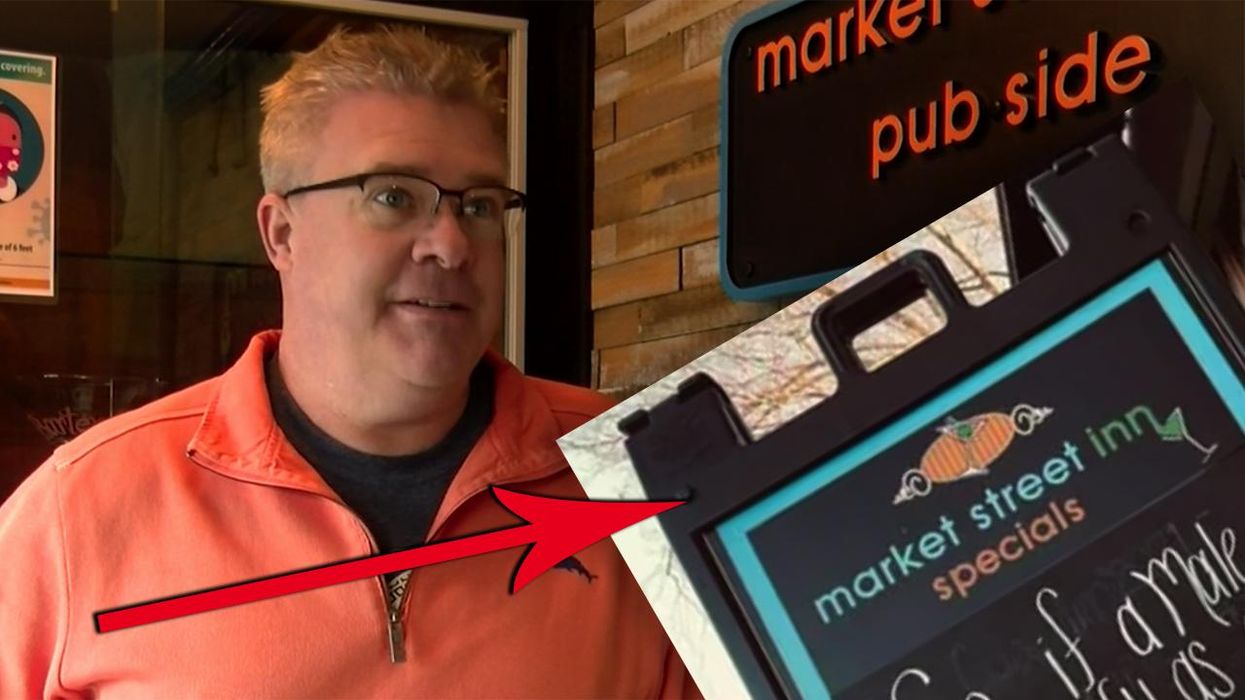 Bar Owner Forced to Apologize to LGBTQ Community for 'Offensive' Sign Making a Point About Lockdowns