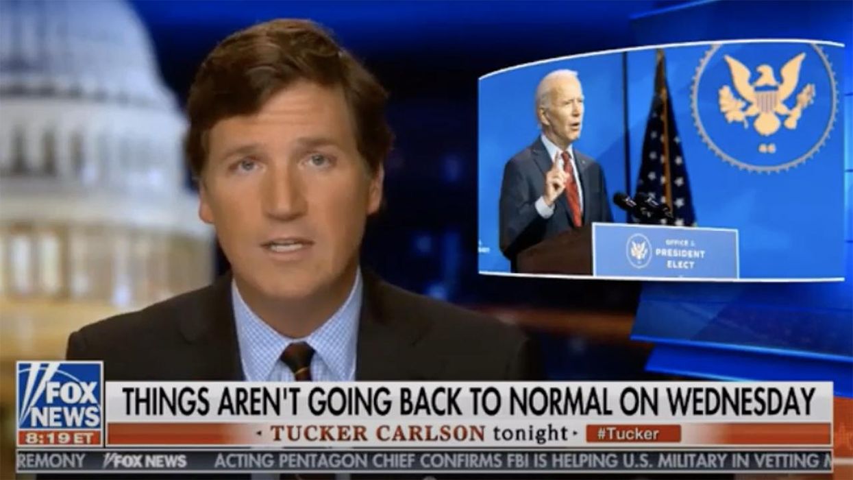 Tucker Carlson Delivers Powerful Monologue Against 'Military Occupation' Outside Capitol