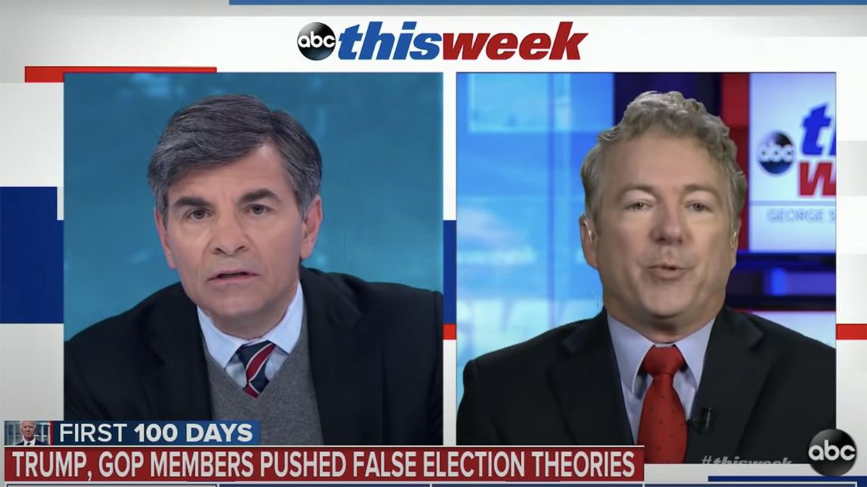 Rand Paul and George Stephanopoulos Get Heated Over Alleged Voter Fraud