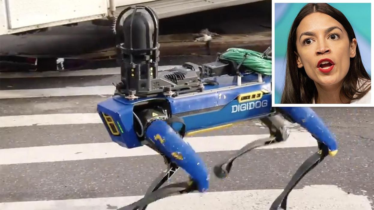 AOC Has Her Panties in a Bunch Over a Robot Police Dog That's Possibly Racist
