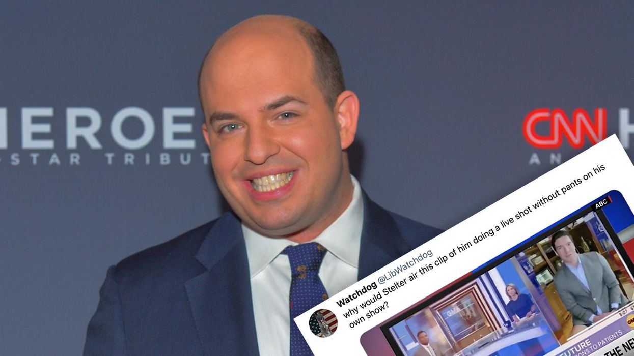 Busted: Was Brian Stelter Caught Recording a TV Hit in His Underpants?