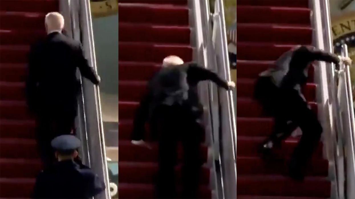President Biden Trips Over His Own Feet, Gets Back Up, Falls Again (Updated)