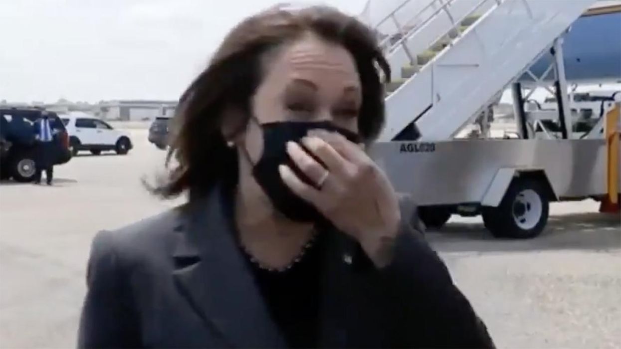 Kamala Harris Laughs at Reporter Who Asks About Visiting the Border