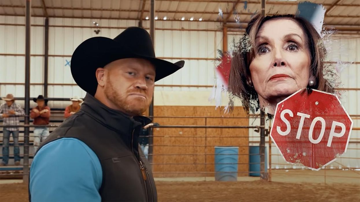 Former Pro Wrestler Announces Congressional Campaign by Riding a Bull Named 'Nancy Pelosi'