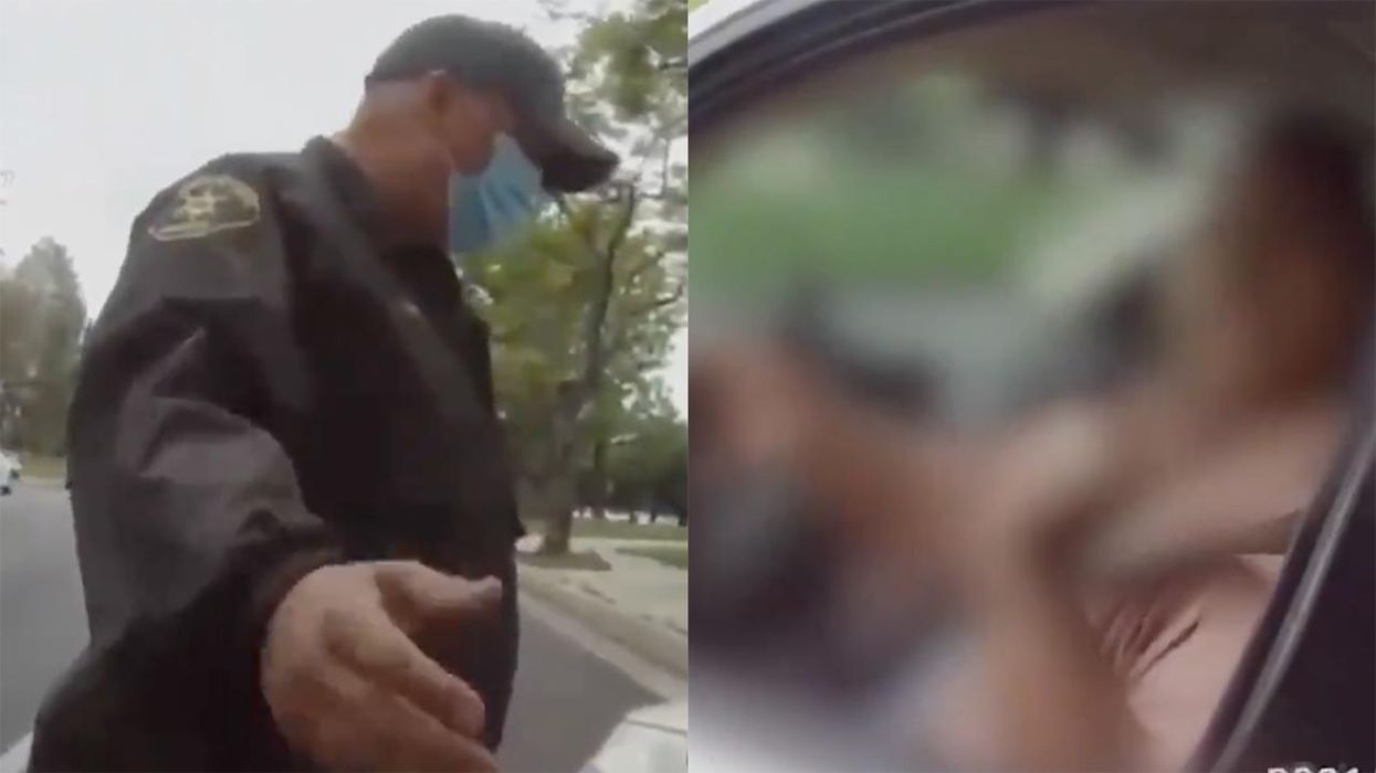 Woke teacher unleashes racist tirade against Latino cop at traffic stop: "Murderer," "You'll never be white"