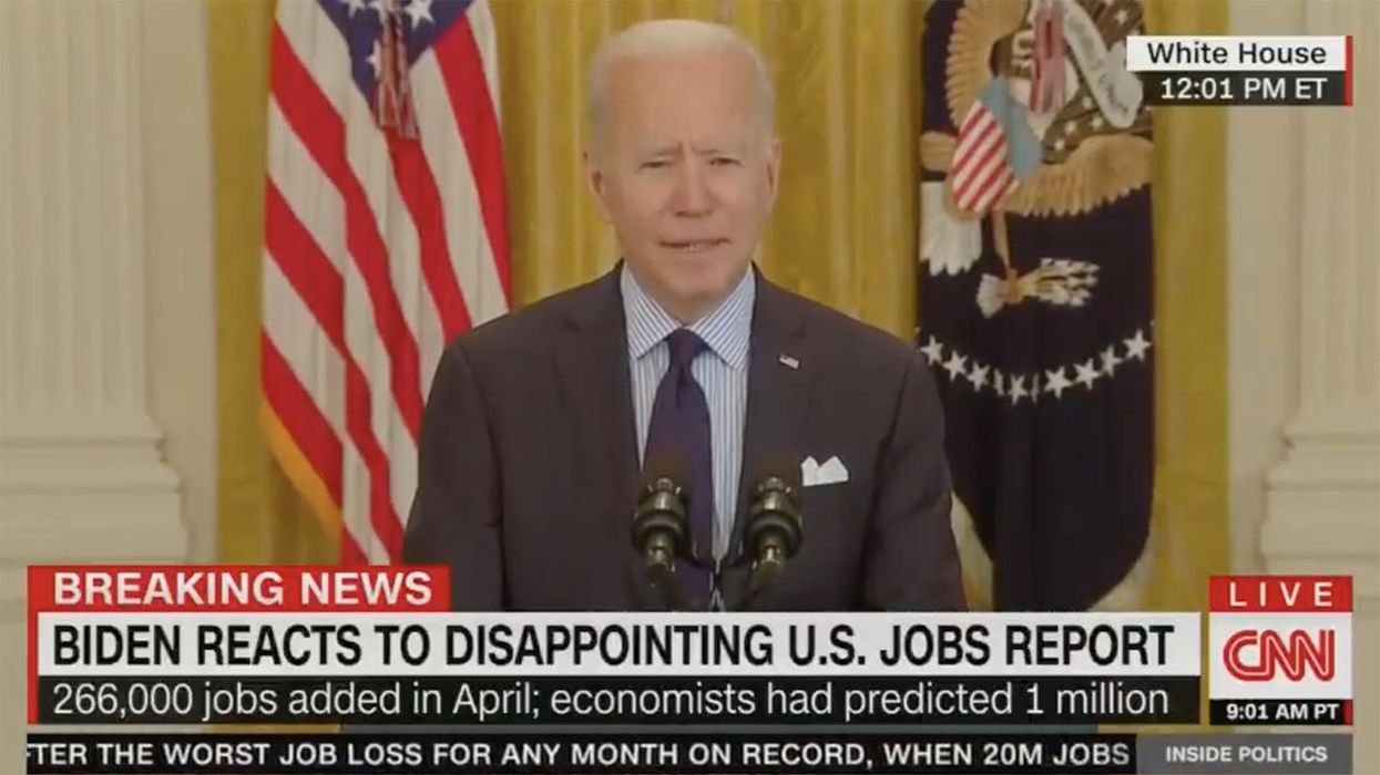 Jobs Report: Joe Biden Thinks Paying People Not to Work ISN'T Why They Aren't Working