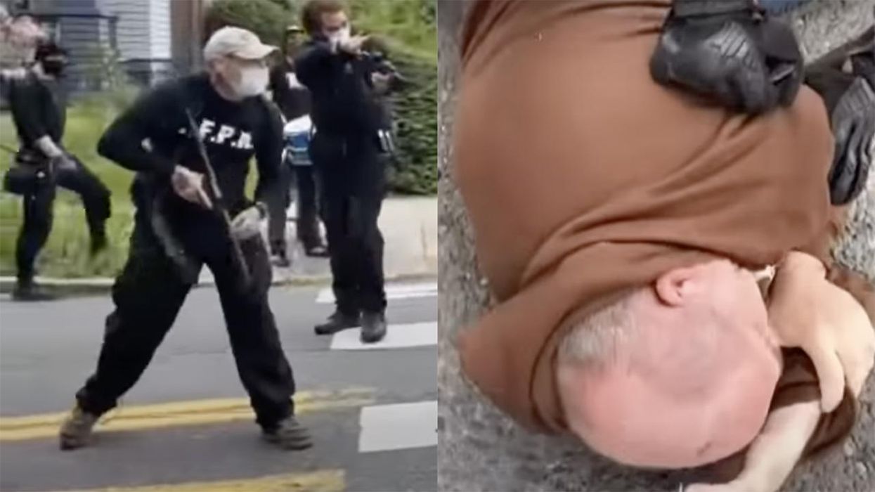 Armed Leftist Goons Assault Disabled Marine in Broad Daylight