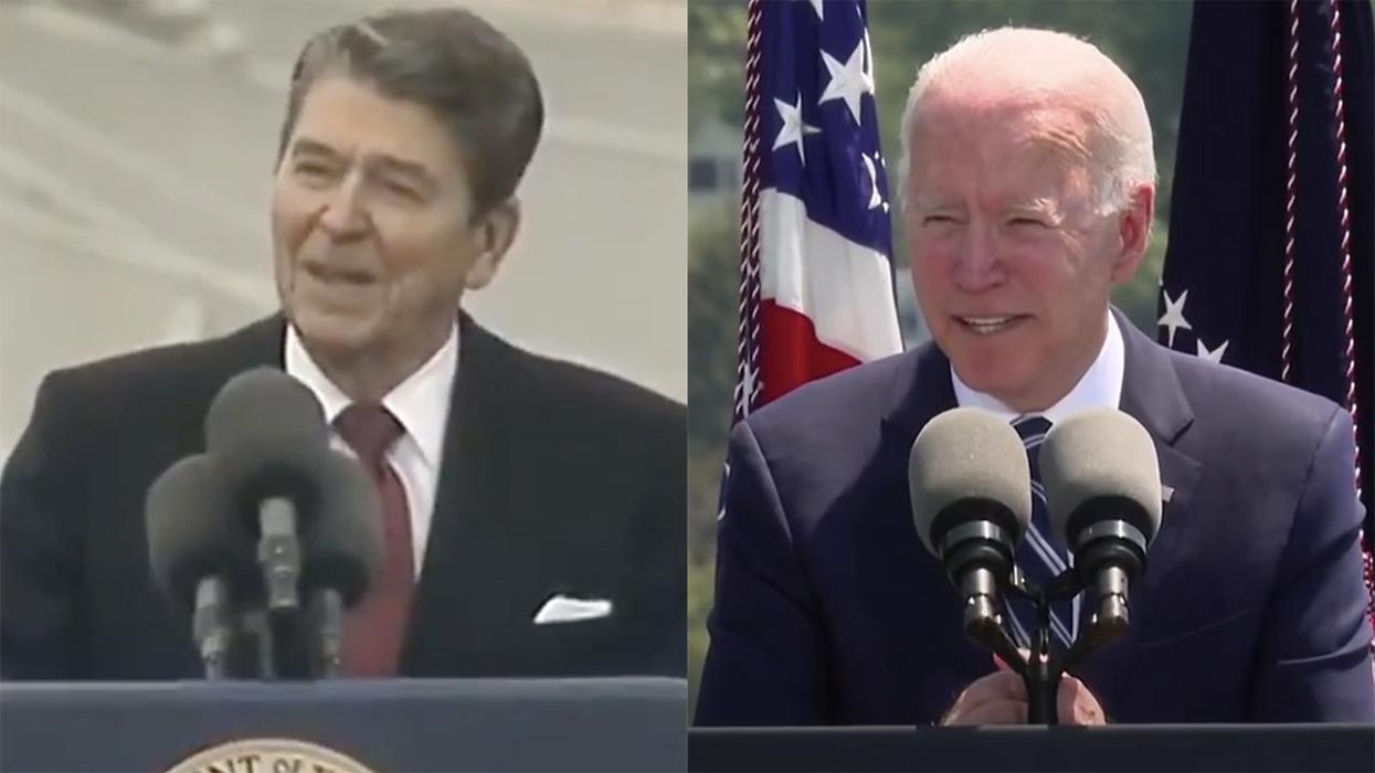 Viral Video Draws Drastic Comparison Between Ronald Reagan's Leadership vs. Joe Biden's Crankiness