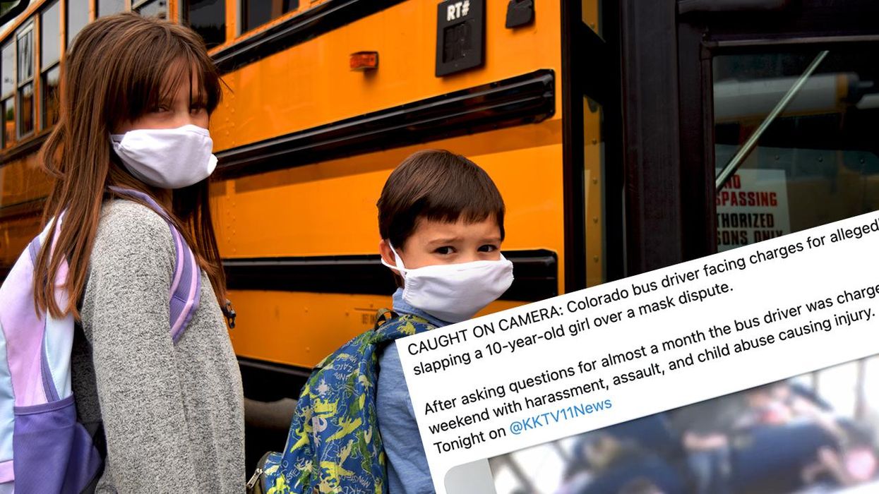 Video Catches Piece of Garbage Bus Driver Smacking Little Girl Because She Wasn't Masked Up Properly