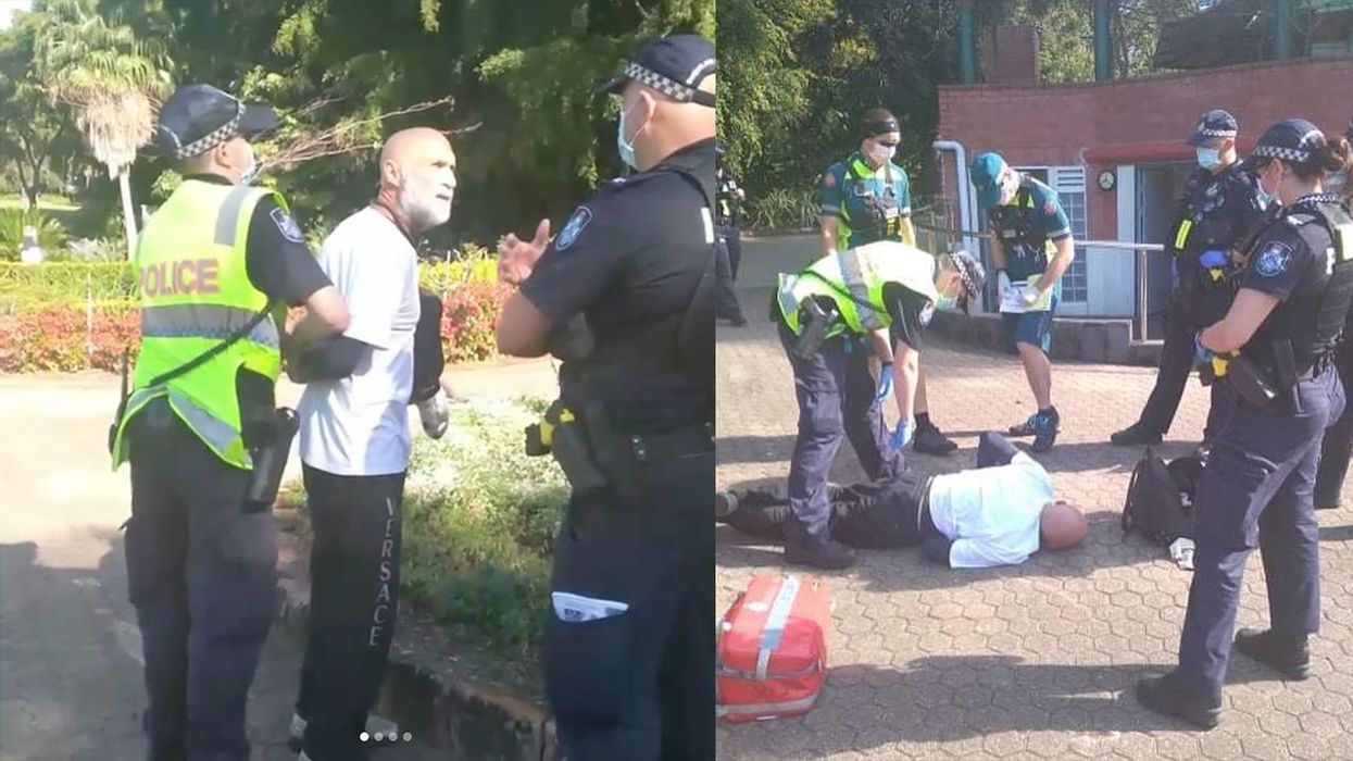 Man Allegedly Suffers Heart Attack after He's Arrested... for Not Wearing a Mask. OUTSIDE!