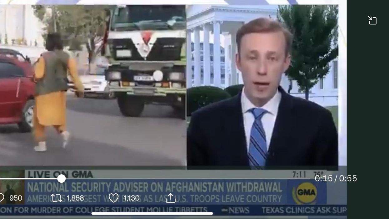 Biden Security Advisor Will NOT Rule Out Giving Taliban Humanitarian Aid. The Taliban. Aid. Our Money...