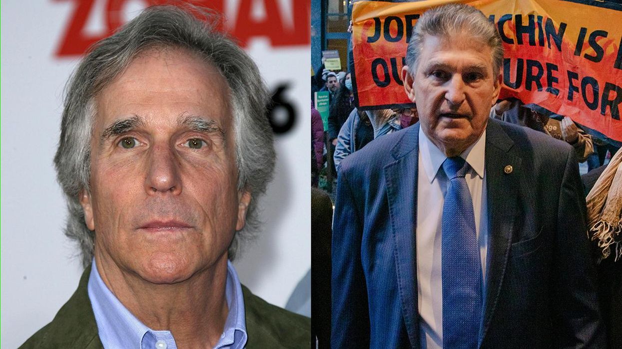 Henry Winkler Wants Lincoln Project to Attack Joe Manchin in the Dumbest Idea Since Fonzie Jumped the Shark