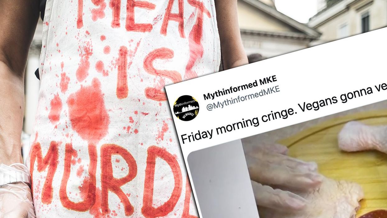 'I Do Not Consent To You Murdering Me': Cringey Vegan Cries While Watching Chicken Prepared for Deliciousness