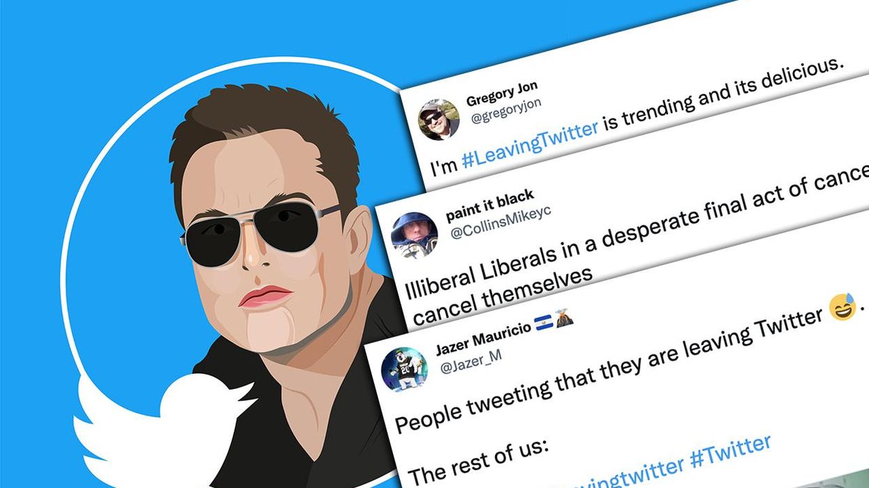 Liberals Get 'Leaving Twitter' Trending on Twitter, So These Folks Are Kicking Them Out the Door