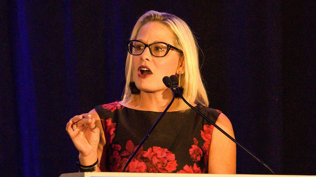 Kyrsten Sinema Brags About Her Cleavage, Claims Her Boobs Are Key to Wooing Republican Men