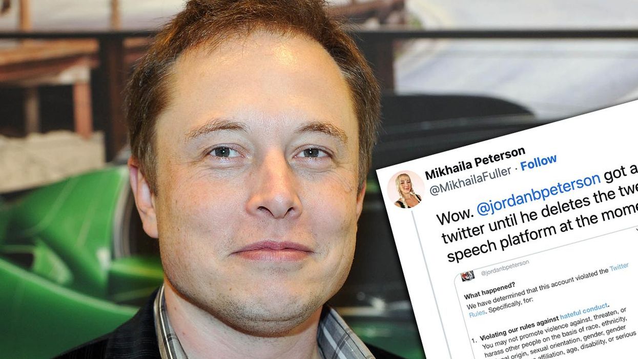 'They're Going Way Too Far': Elon Musk Speaks Out on Twitter Suspending Jordan Peterson